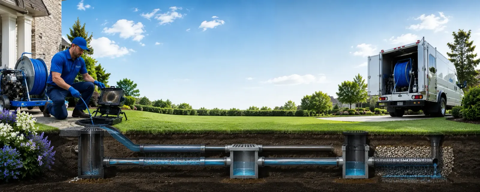 Outdoor drain cleaning information for Moultonborough, NH